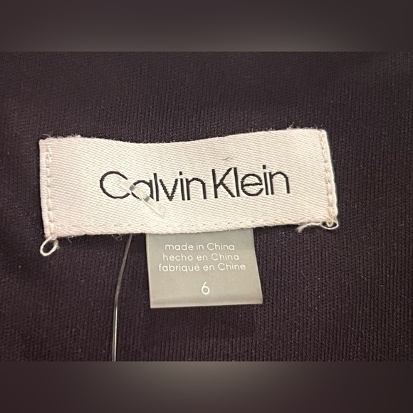 CALVIN KLEIN women short sleeve black formal dress/size 6 - Picture 7 of 9